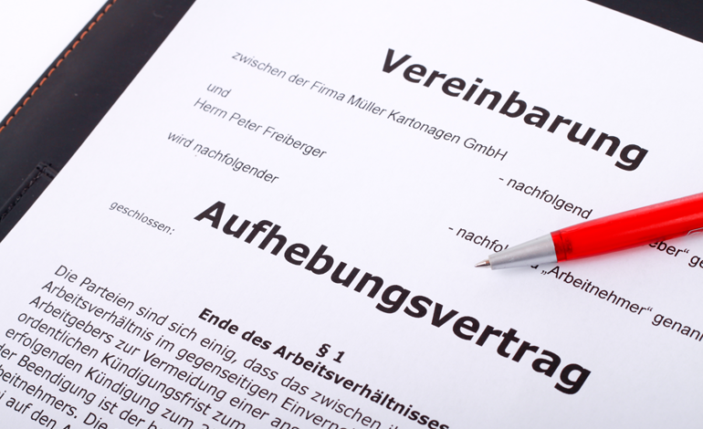 Aufhebungsvertrag Arbeitslosengeld